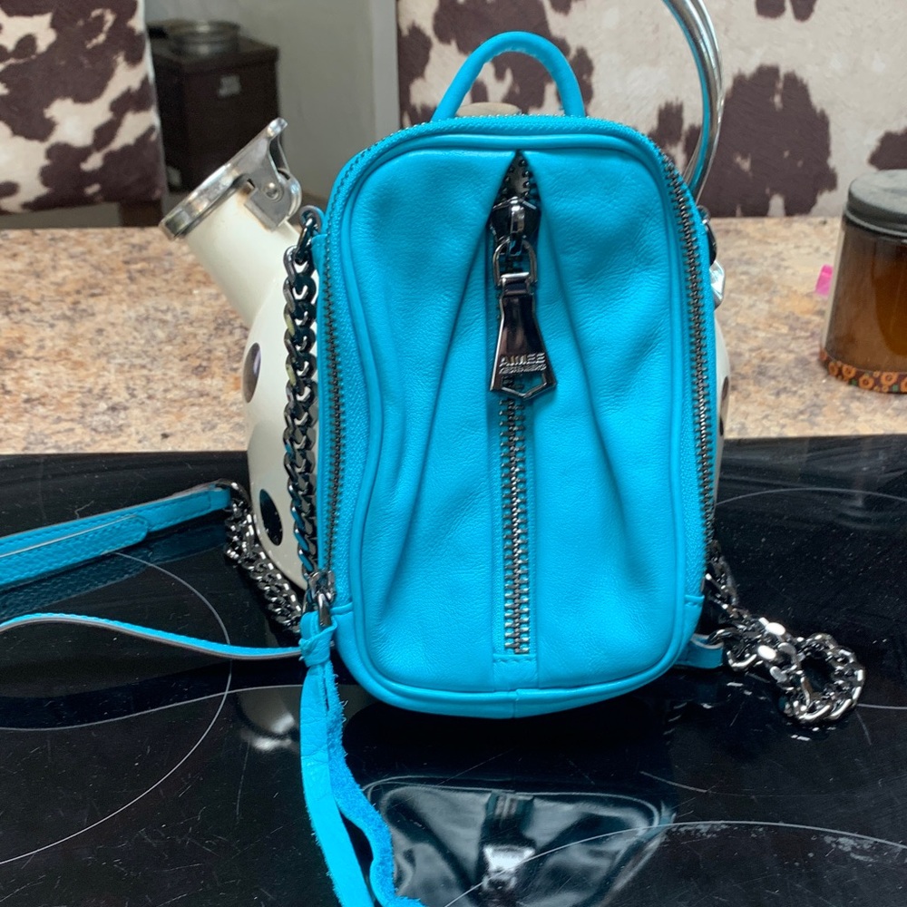 Aimee Kestenberg Vibrant Blue Crossbody Bag with Chain Strap